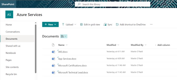 SharePoint Document Library